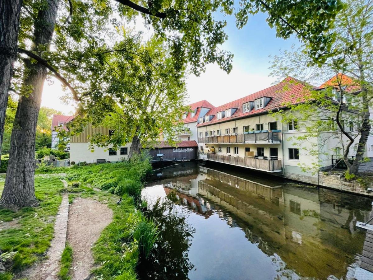 Ferienwohnung Blickfang - Modernes Apartment Direkt In Der Altstadt Von Erfurt Mit Balkon - Beste Lage Und Aussicht Екстериор снимка